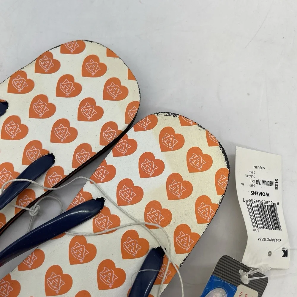Auburn University Flip-Flops Women's Size 7 Mens Size 8 Sportswear